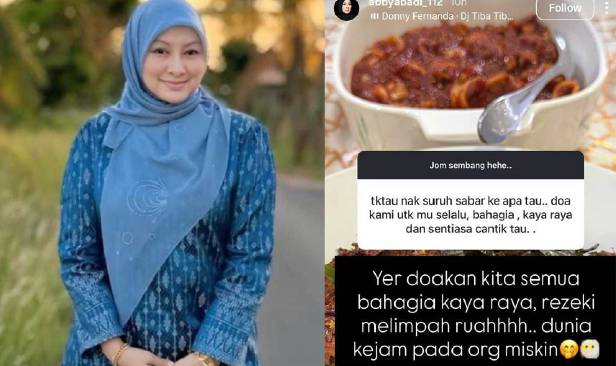 Doakan kita semua bahagia, kaya raya... Dunia kejam pada orang miskin - Abby Abadi