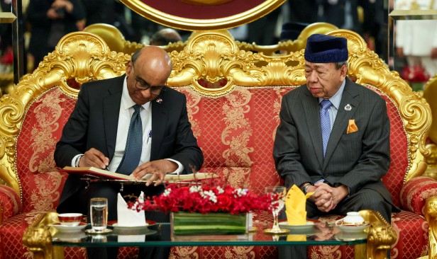 Sultan Selangor terima menghadap Presiden Singapura di Istana Alam Shah
