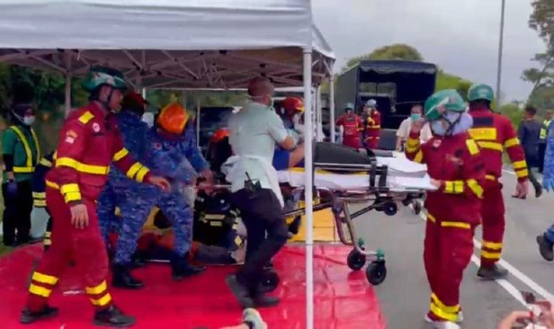 Tular pesawat terhempas, rupanya latihan