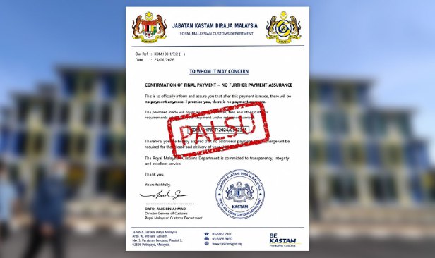 Kastam nafi keluar surat seperti tular di media sosial