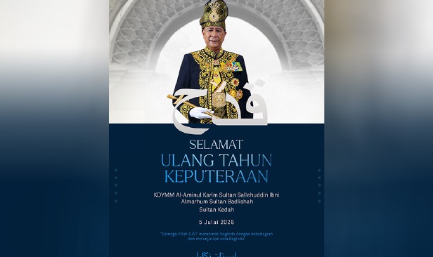 Agong zahir ucapan tahniah Ulang Tahun Keputeraan Sultan Kedah